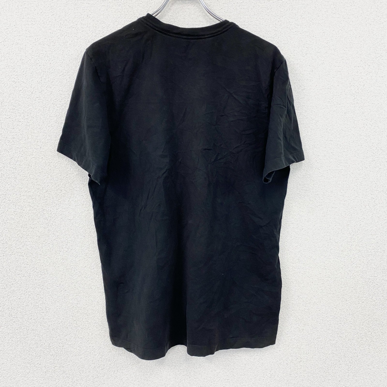 NIKE　ナイキ　半袖Tシャツ　スウッシュ　ワンポイント　黒　ブラック　Mサイズ　古着