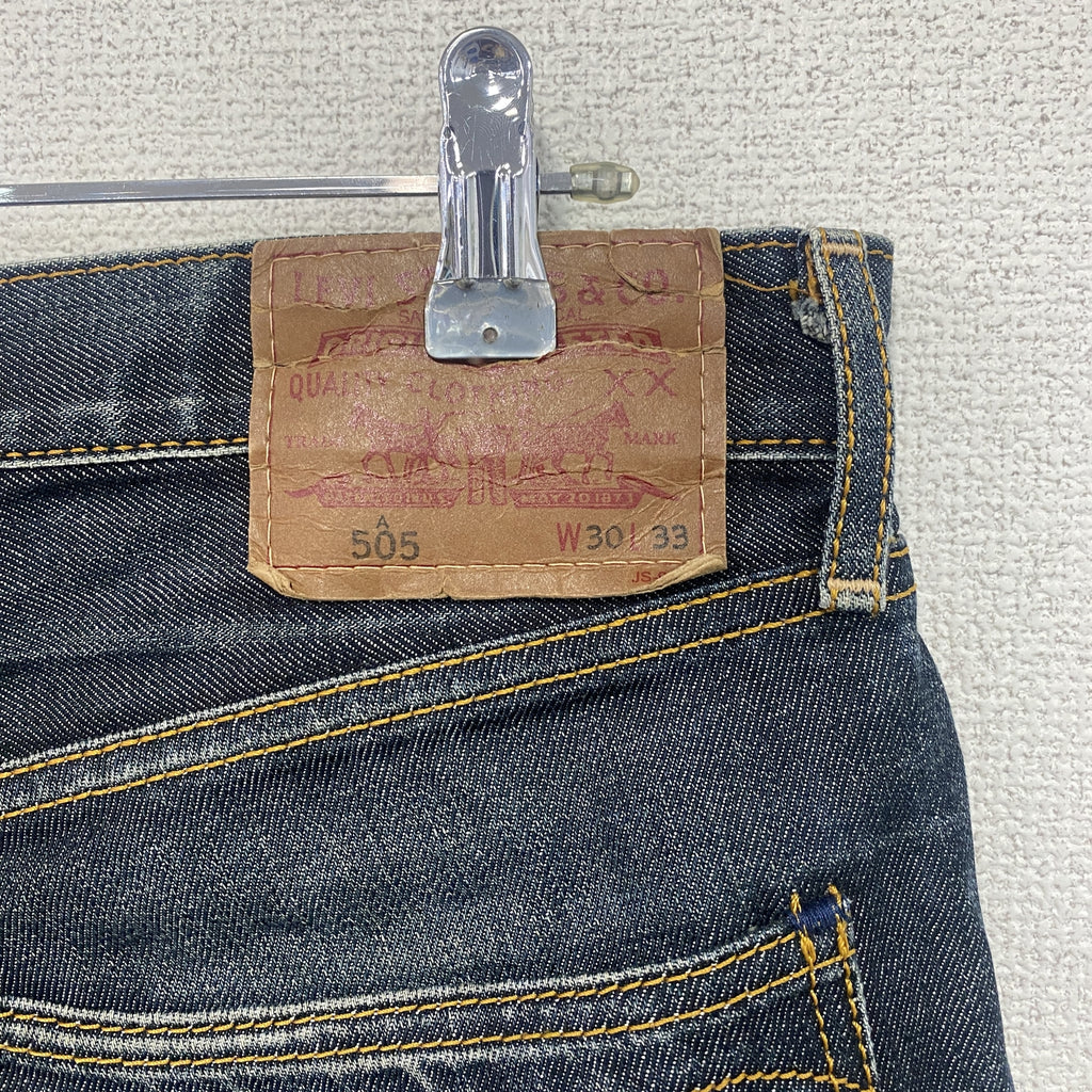 Levi's　リーバイス　505　デニムパンツ　ジップフライ　インディゴ　W30サイズ　古着
