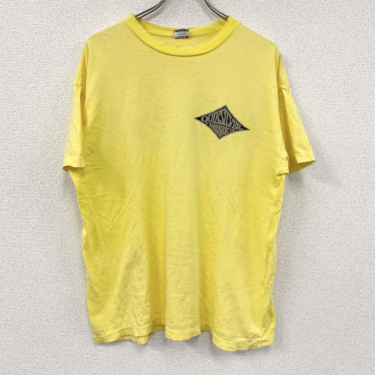 Quiksilver　クイックシルバー　半袖Tシャツ　黄色　イエロー　古着