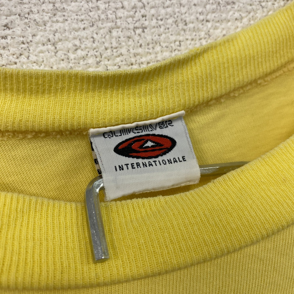 Quiksilver　クイックシルバー　半袖Tシャツ　黄色　イエロー　古着