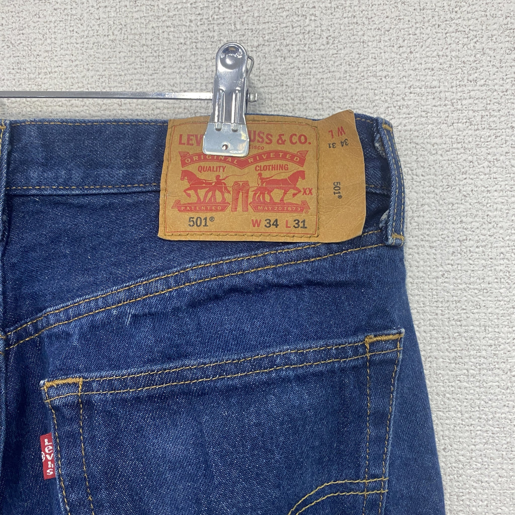Levi's　リーバイス　501　デニムパンツ　ボタンフライ　インディゴ　W34サイズ　古着