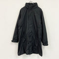 Eddie Bauer　エディーバウアー　ロングコート/ブルゾン　2way　取り外し　黒　ブラック　Sサイズ メンズ ポリエステル ウール 古着
