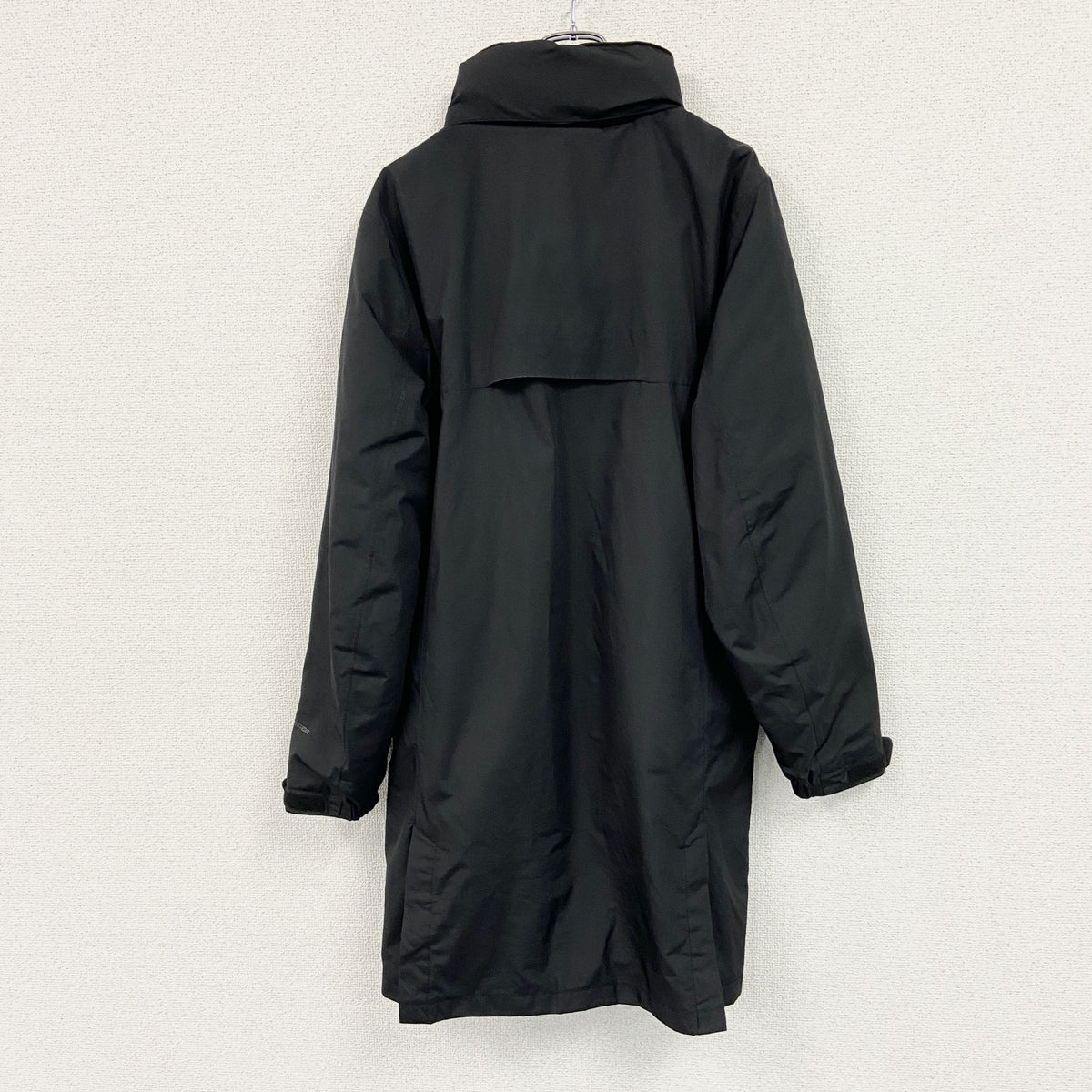 Eddie Bauer　エディーバウアー　ロングコート/ブルゾン　2way　取り外し　黒　ブラック　Sサイズ メンズ ポリエステル ウール 古着