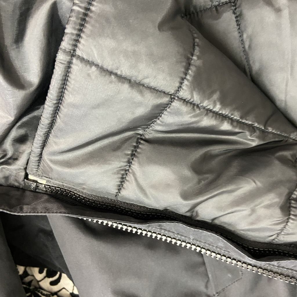 Eddie Bauer　エディーバウアー　ロングコート/ブルゾン　2way　取り外し　黒　ブラック　Sサイズ メンズ ポリエステル ウール 古着