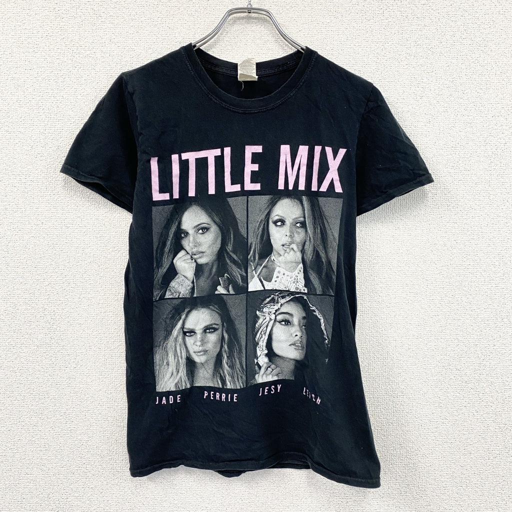 GILDAN　ギルダン　LITTLE MIX　リトルミックス　半袖シンガーTシャツ　黒　ブラック　Sサイズ　古着