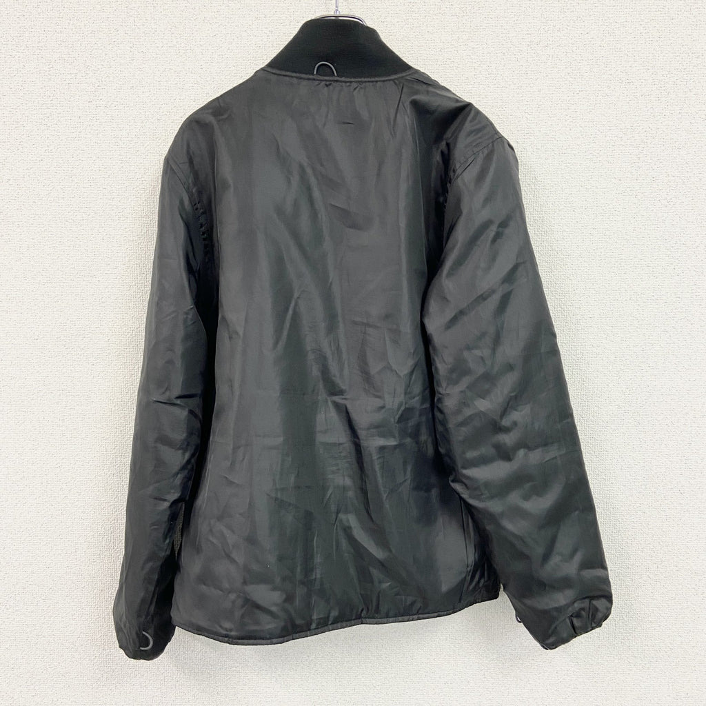 Eddie Bauer　エディーバウアー　ロングコート/ブルゾン　2way　取り外し　黒　ブラック　Sサイズ メンズ ポリエステル ウール 古着