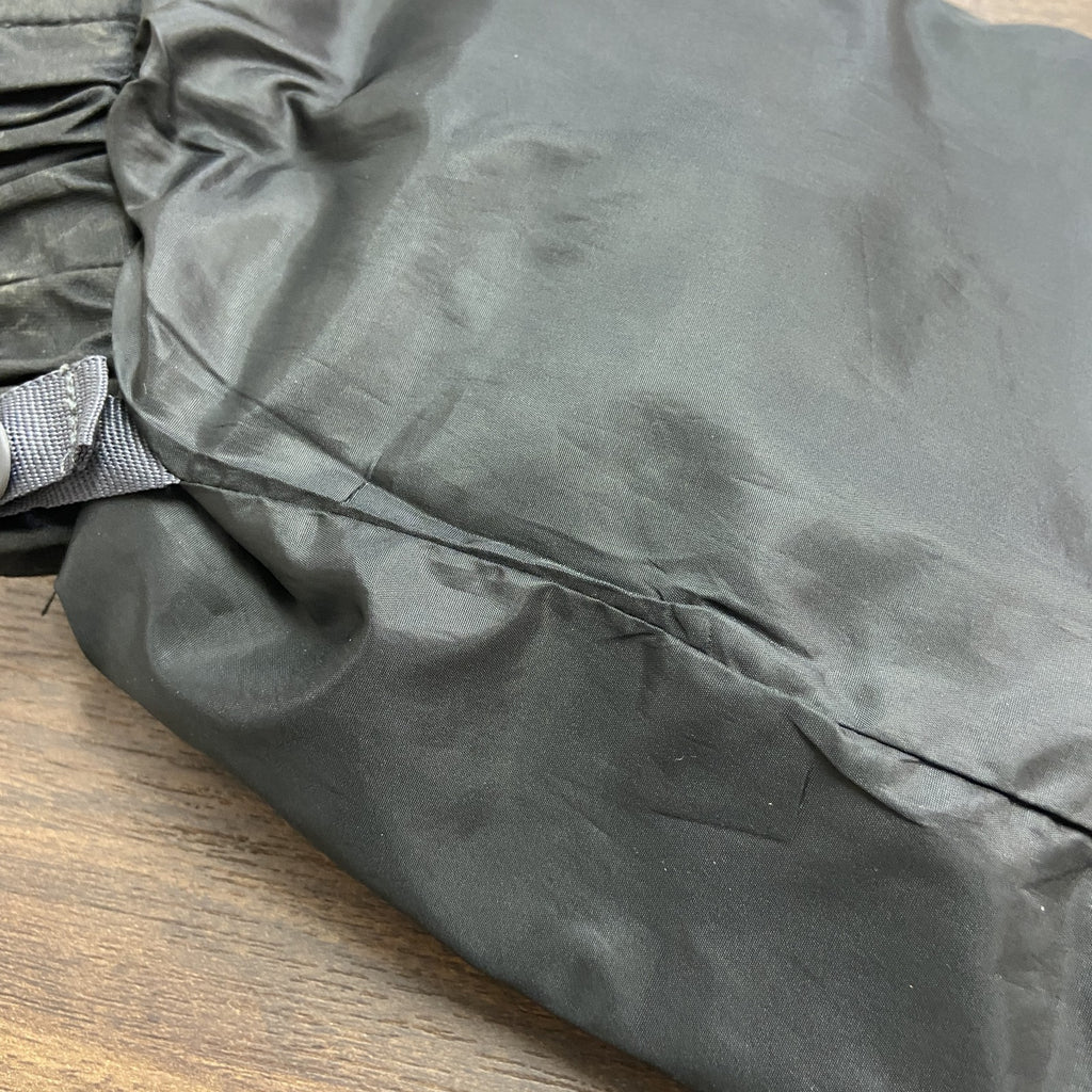 Eddie Bauer　エディーバウアー　ロングコート/ブルゾン　2way　取り外し　黒　ブラック　Sサイズ メンズ ポリエステル ウール 古着