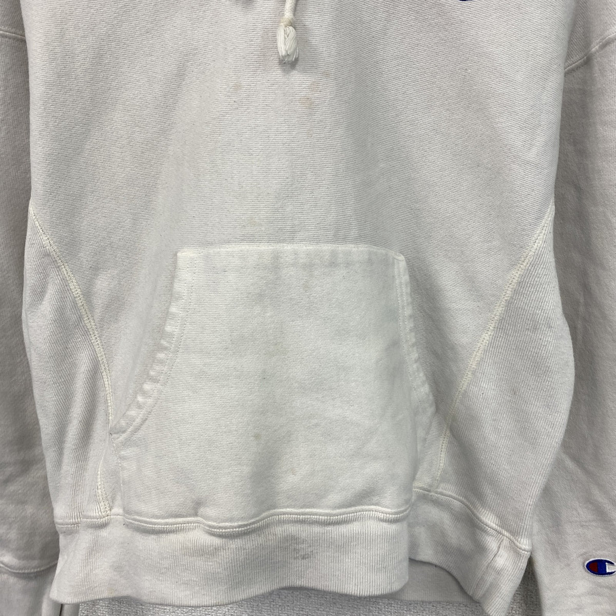 Champion　チャンピオン　リバースウィーブ　スウェットパーカー/フーディー　白　ホワイト　Mサイズ　古着