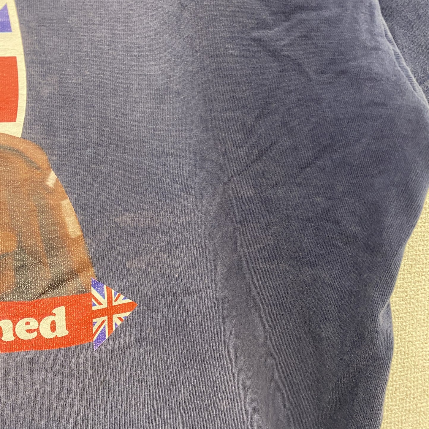 FRUIT OF THE LOOM　フルーツオブザルーム　半袖プリントTシャツ　紺　ネイビー　Lサイズ