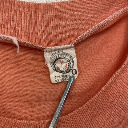 ～80s　SPORT　SNOOPY　スヌーピー　半袖プリントTシャツ　ヴィンテージ　ピンク