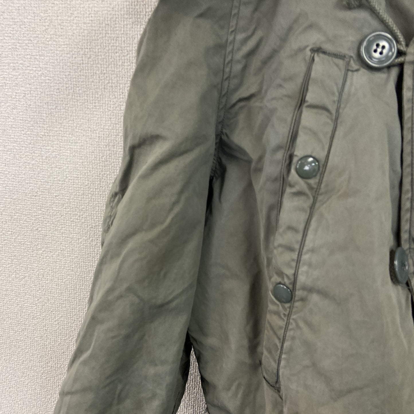 60s　U.S.AIR FORCE　米軍実品　N-3B　フライトジャケット　コヨーテファー　CONMARジップ　カーキ