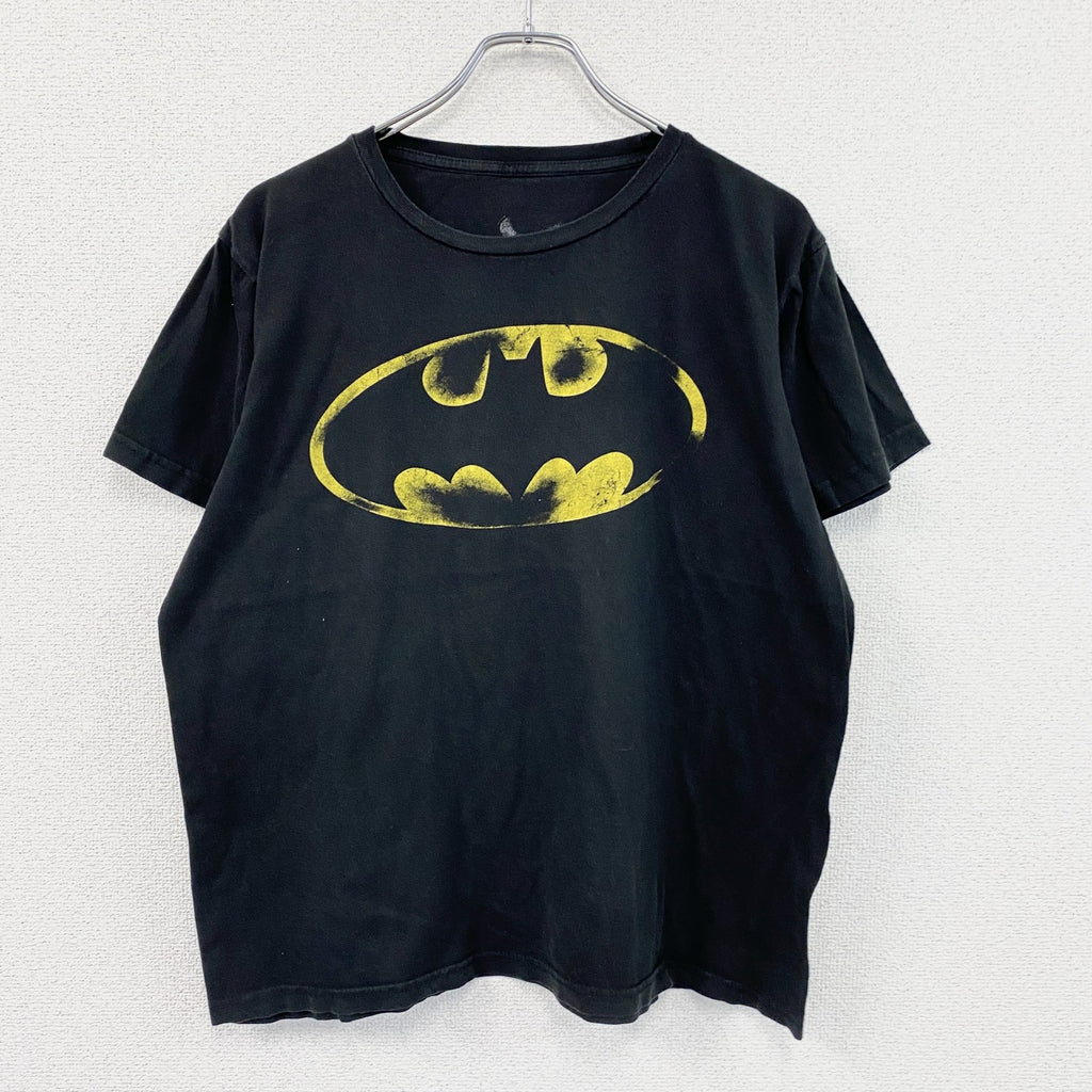 BATMAN　バッドマン　DCコミックス　半袖プリントTシャツ　黒　ブラック　Lサイズ　古着
