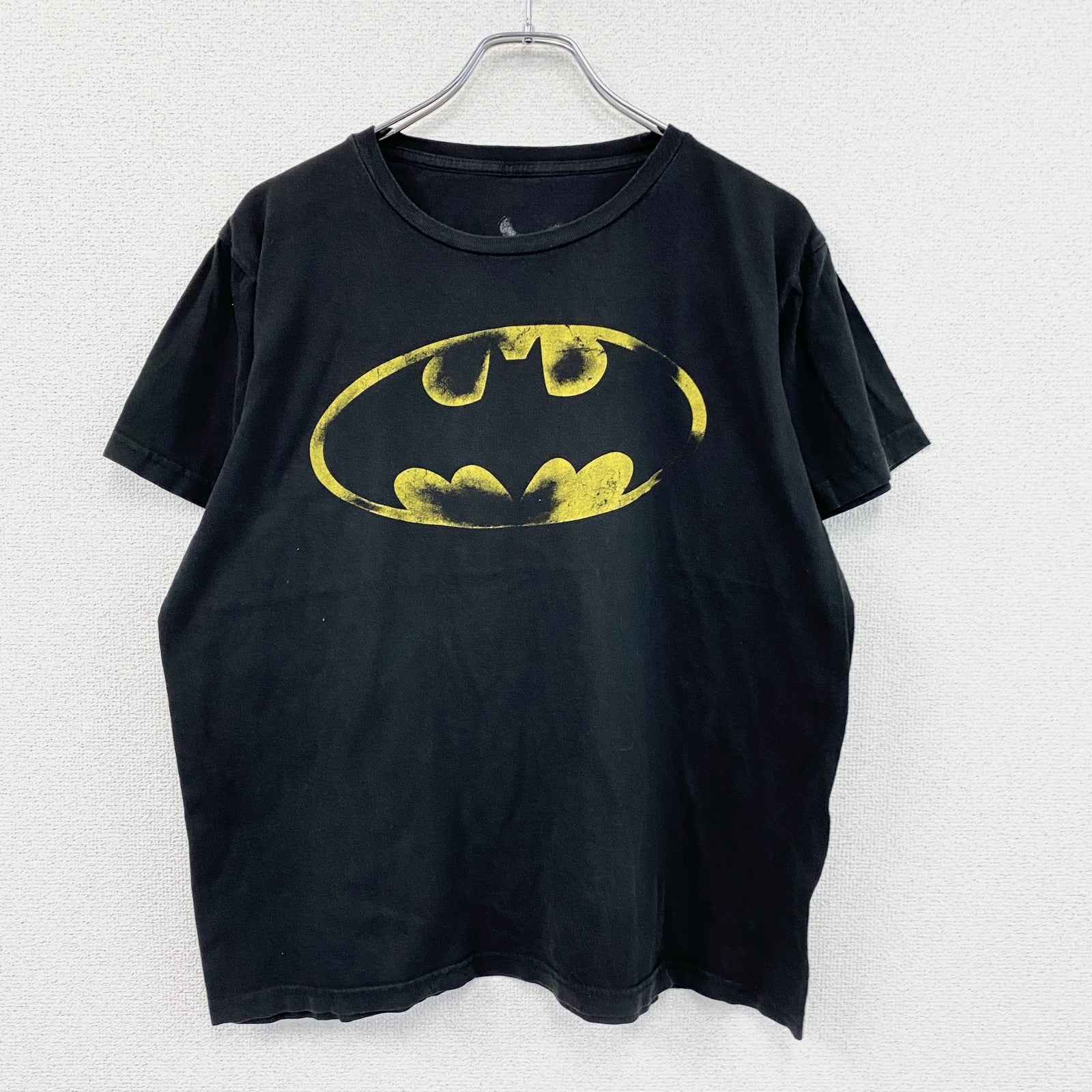 BATMAN　バッドマン　DCコミックス　半袖プリントTシャツ　黒　ブラック　Lサイズ　古着