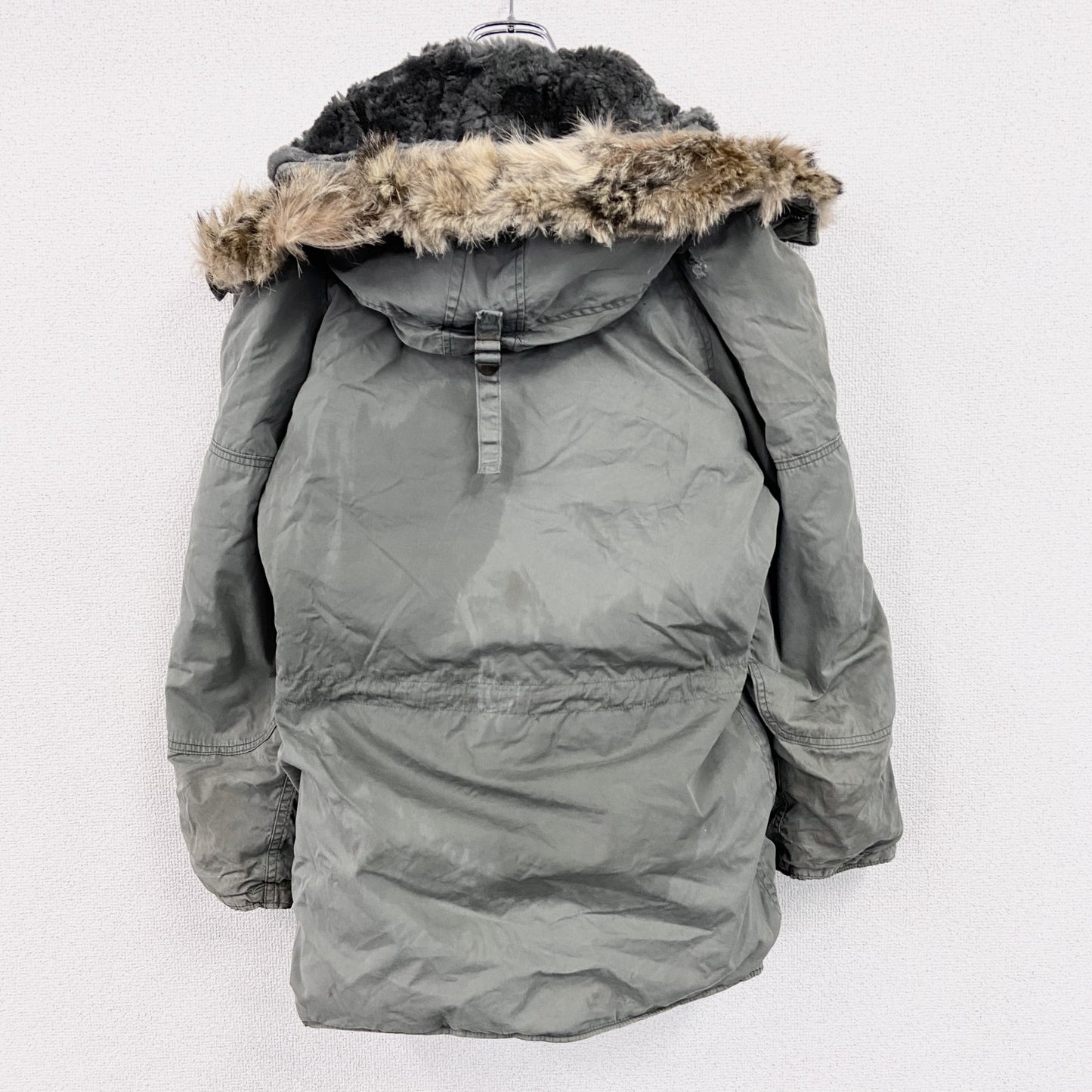 60s　U.S.AIR FORCE　米軍実品　N-3B　フライトジャケット　コヨーテファー　CONMARジップ　カーキ