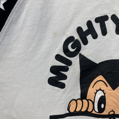 MIGHTY ATOM　鉄腕アトム　半袖プリントTシャツ　ラグランT　白　ホワイト　2XLサイズ