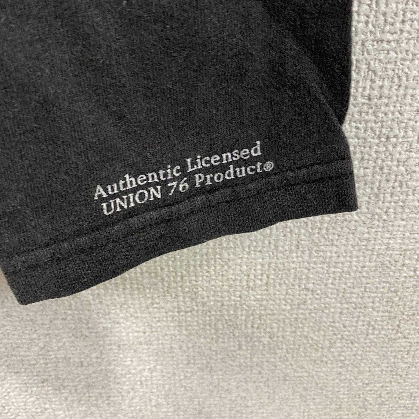 76 Lubricants　長袖Tシャツ/ロンT　フェイクレイヤード　企業ロゴ　白　ホワイト　Lサイズ