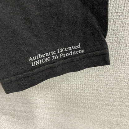 76 Lubricants　長袖Tシャツ/ロンT　フェイクレイヤード　企業ロゴ　白　ホワイト　Lサイズ