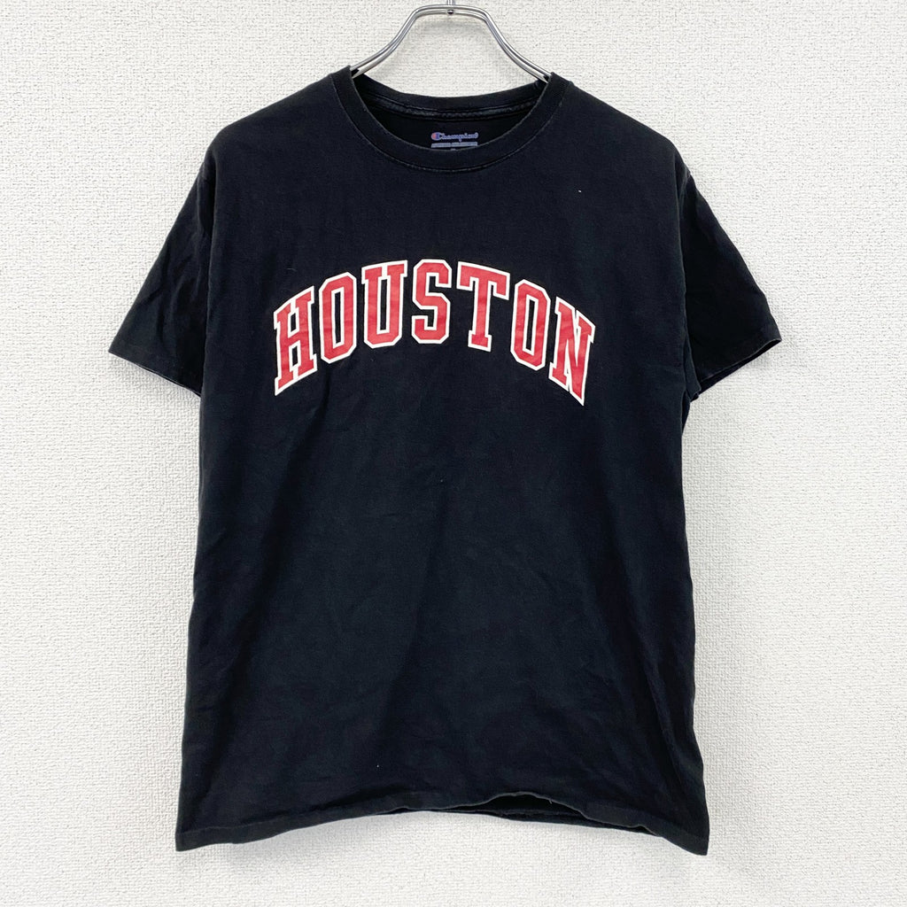 Champion　チャンピオン　半袖プリントTシャツ　アーチプリント　現行　黒　ブラック　Mサイズ　古着