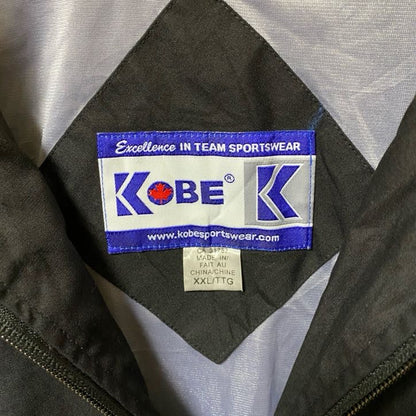 古着 used　KOBE　長袖ナイロンジャケット　ジップアップアウター　ハイネック　ビックシルエット　XXLサイズ