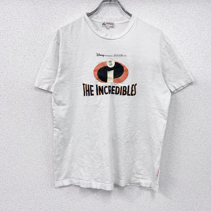 Disney　ディズニー　Mr.インクレディブル　半袖プリントTシャツ　白　ホワイト　Lサイズ