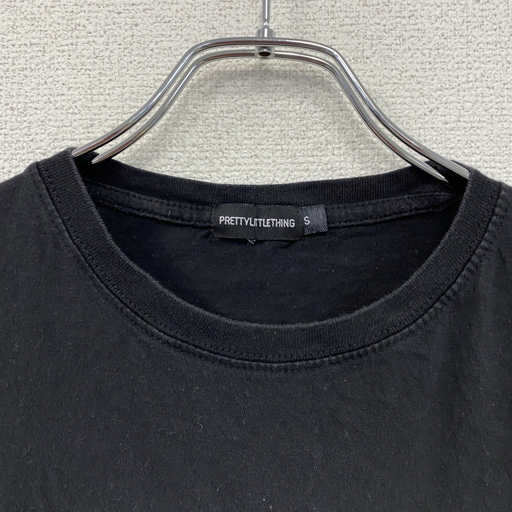PrettyLittleThing　プリティリトルシングス　半袖プリントTシャツ　AREA51　黒　ブラック　Sサイズ　古着