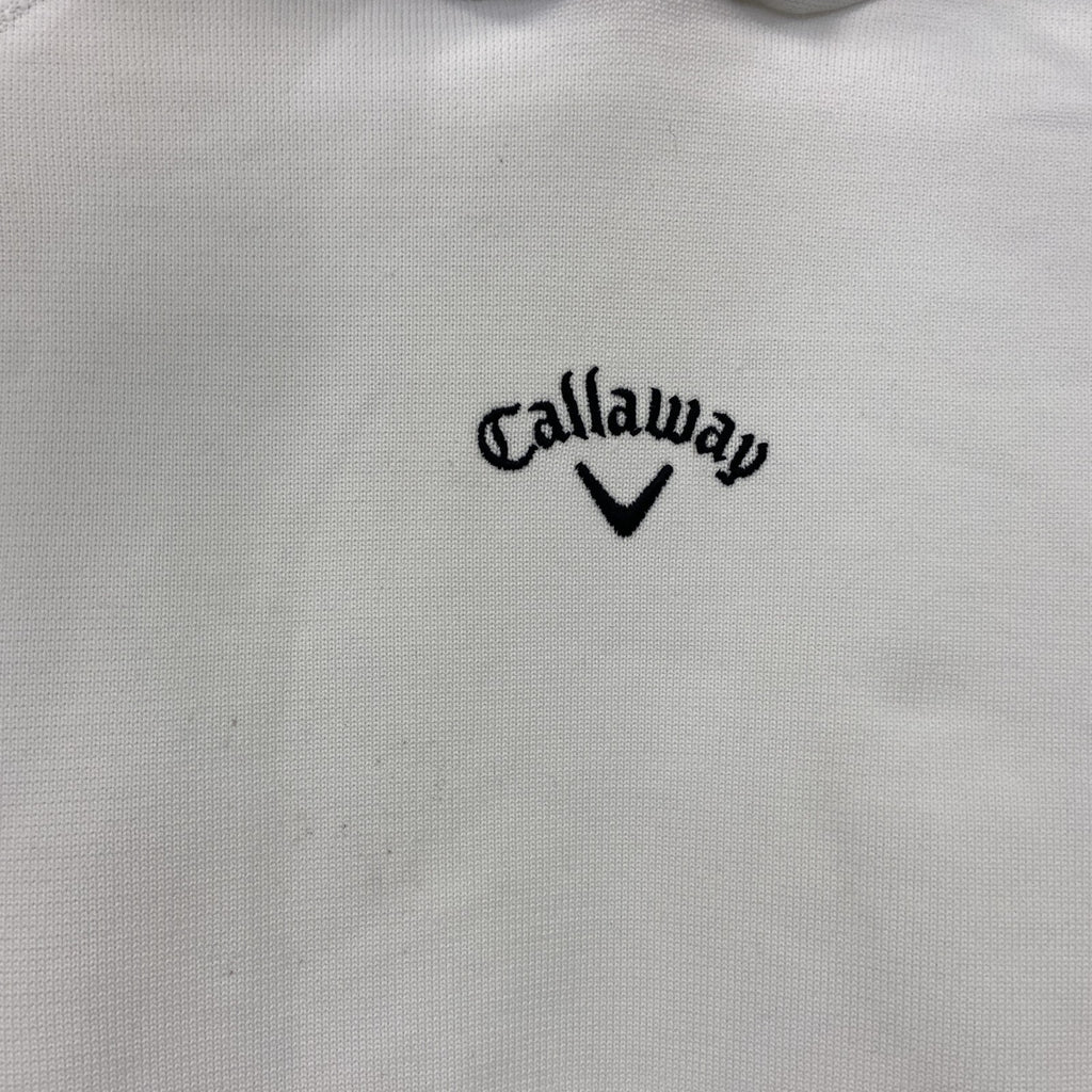 Callaway　キャロウェイ　スウェットパーカー/フーディー　白　ホワイト　Lサイズ トレーナー スウェットトップス フード付き 古着