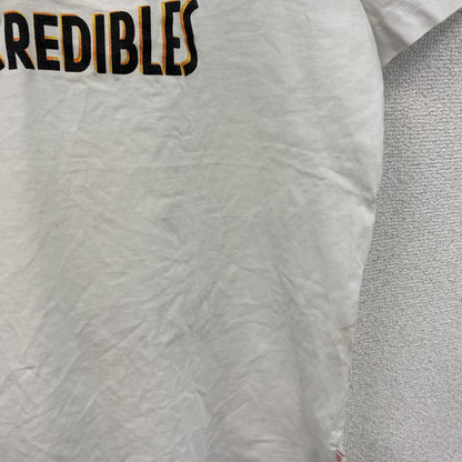 Disney　ディズニー　Mr.インクレディブル　半袖プリントTシャツ　白　ホワイト　Lサイズ