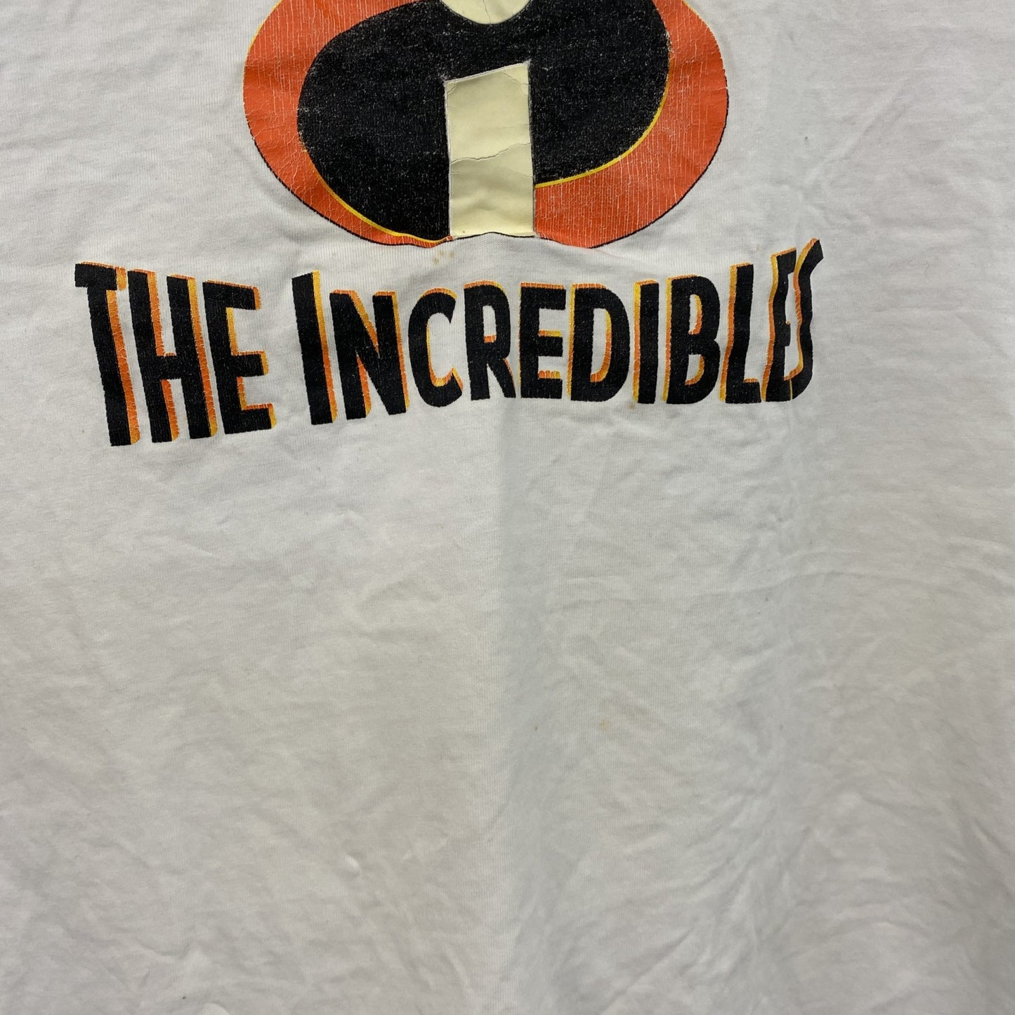 Disney　ディズニー　Mr.インクレディブル　半袖プリントTシャツ　白　ホワイト　Lサイズ