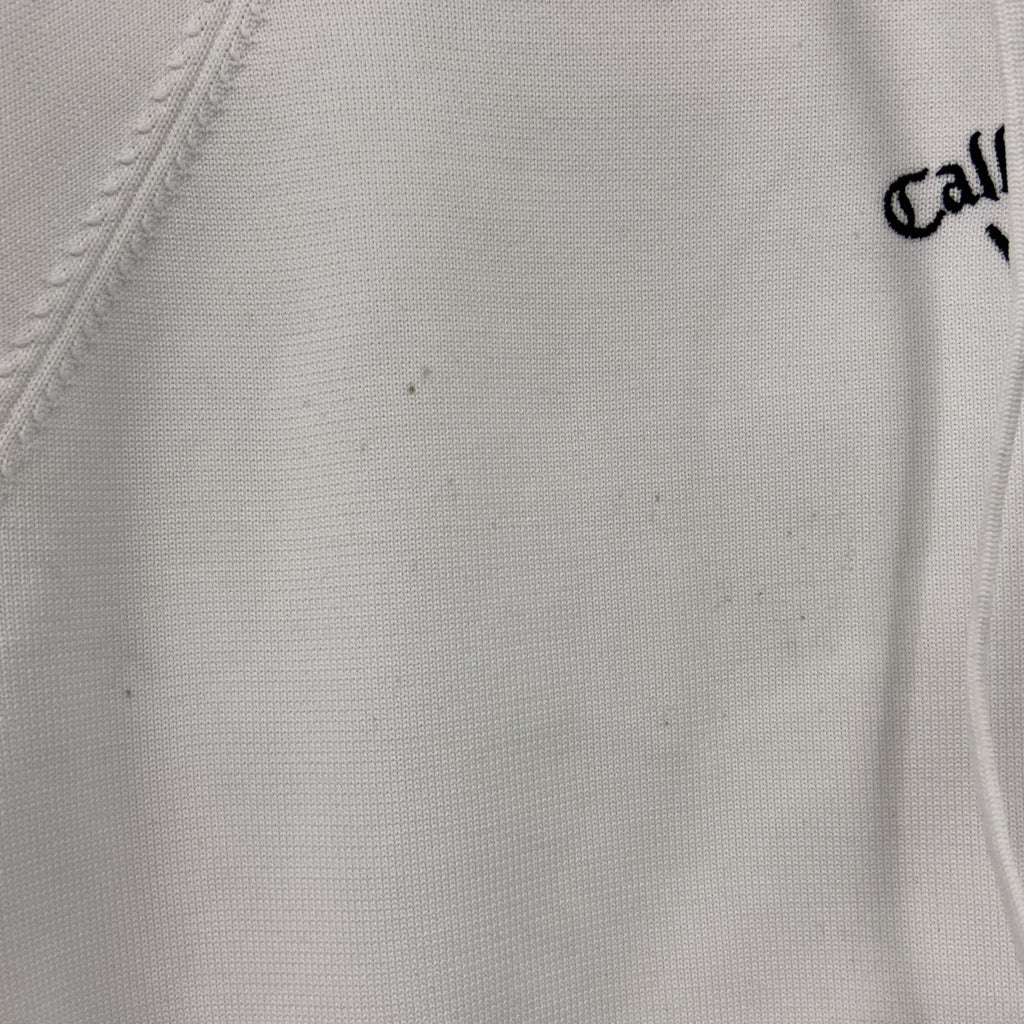 Callaway　キャロウェイ　スウェットパーカー/フーディー　白　ホワイト　Lサイズ トレーナー スウェットトップス フード付き 古着