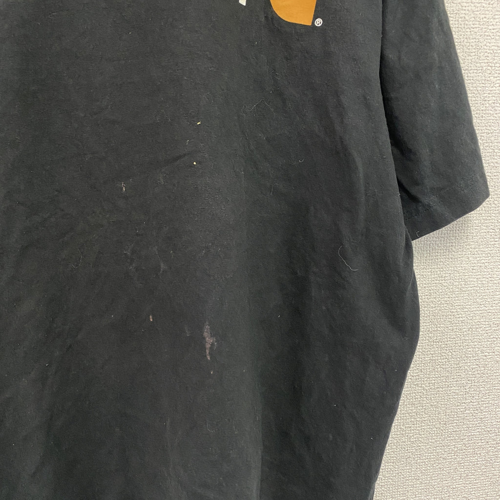 carhatt　カーハート　半袖プリントTシャツ　黒　ブラック　Lサイズ　古着