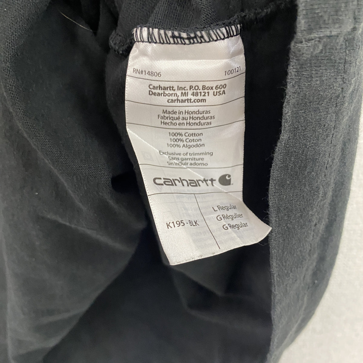 carhatt　カーハート　半袖プリントTシャツ　黒　ブラック　Lサイズ　古着