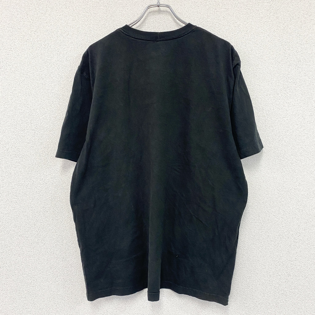 carhatt　カーハート　半袖プリントTシャツ　黒　ブラック　Lサイズ　古着