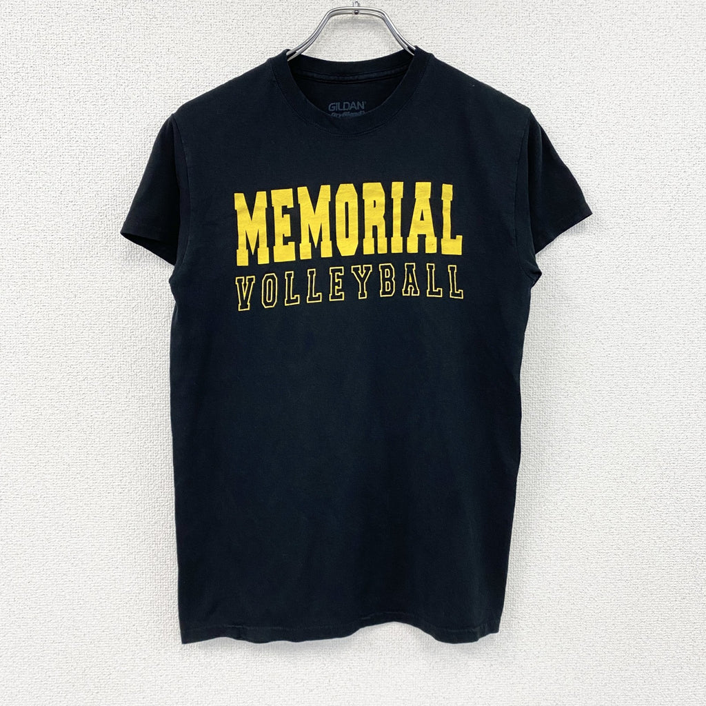 GILDAN　ギルダン　半袖プリントTシャツ　英字プリント　黒　ブラック　Sサイズ カットソー メンズ コットン 古着