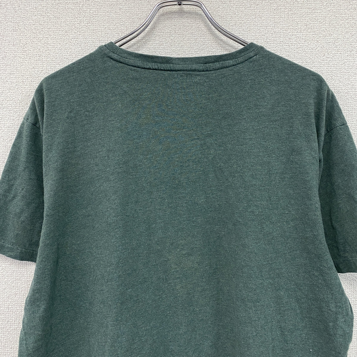 POLO RALPH LAUREN　ポロラルフローレン　半袖Tシャツ　シングルステッチ　刺ロゴ　緑　グリーン　Lサイズ カットソー メンズ コットン 古着