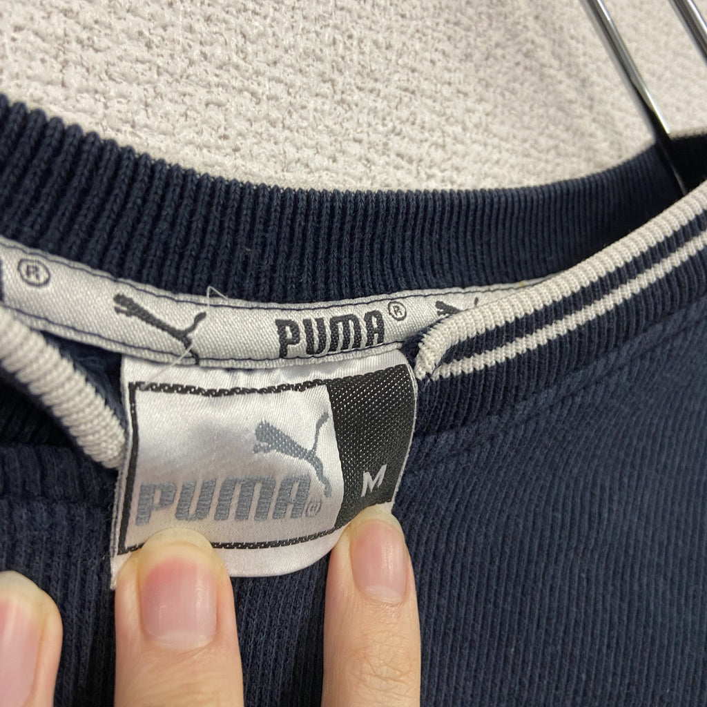 90s　PUMA　プーマ　スウェット/トレーナー　ヴィンテージ　紺　ネイビー　Mサイズ　古着