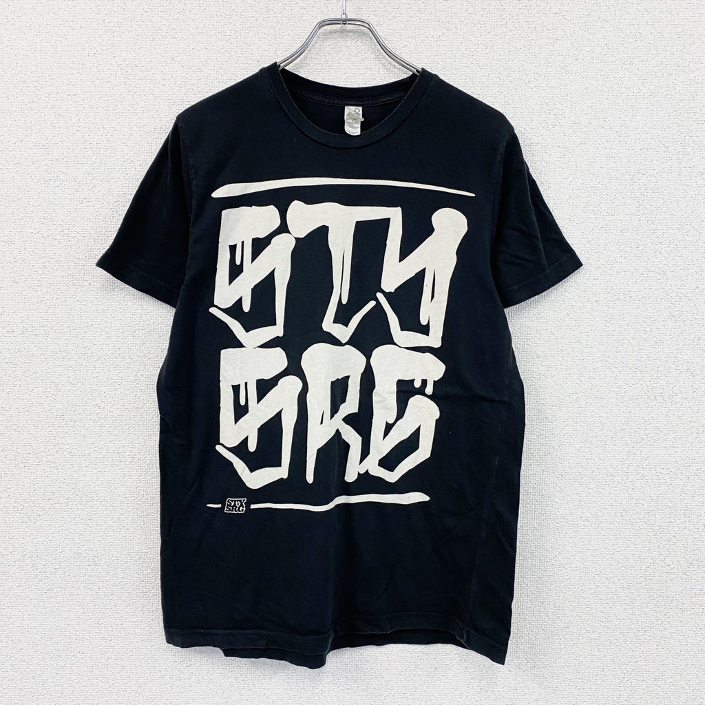 Stay Strong　ステイストロング　BMX　半袖プリントTシャツ　デカロゴ　黒　ブラック　Lサイズ　古着