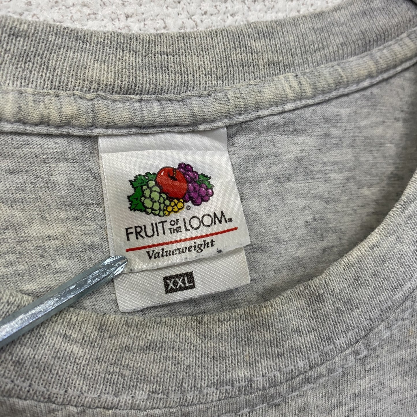FRUIT OF THE LOOM　スーパーファミコン　半袖プリントTシャツ　パロディT　グレー　2XLサイズ