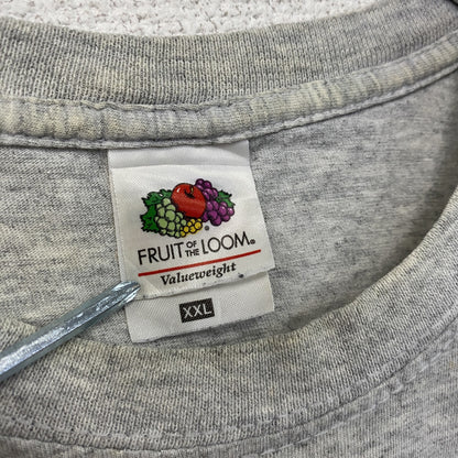 FRUIT OF THE LOOM　スーパーファミコン　半袖プリントTシャツ　パロディT　グレー　2XLサイズ