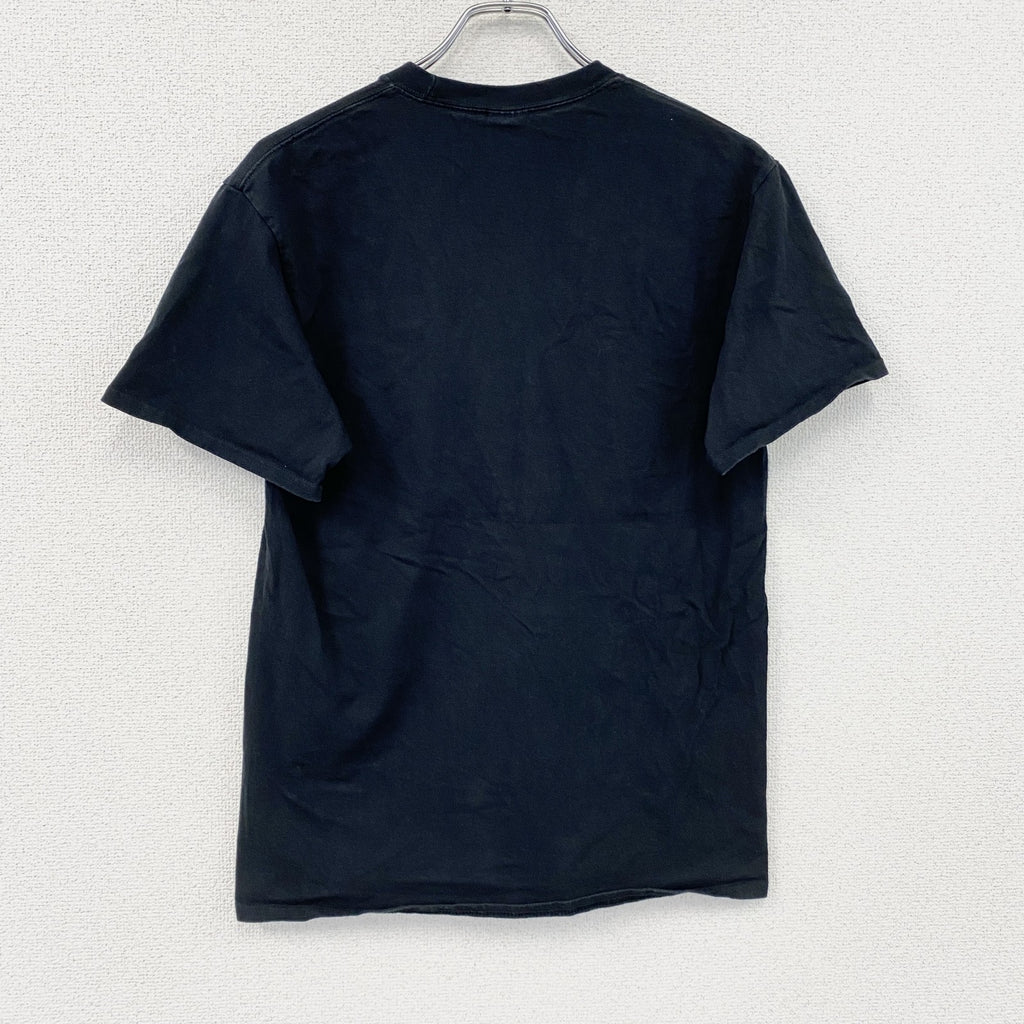 PORT＆COMPANY　半袖プリントTシャツ　パロディT　アーチプリント　黒　ブラック　Mサイズ　古着