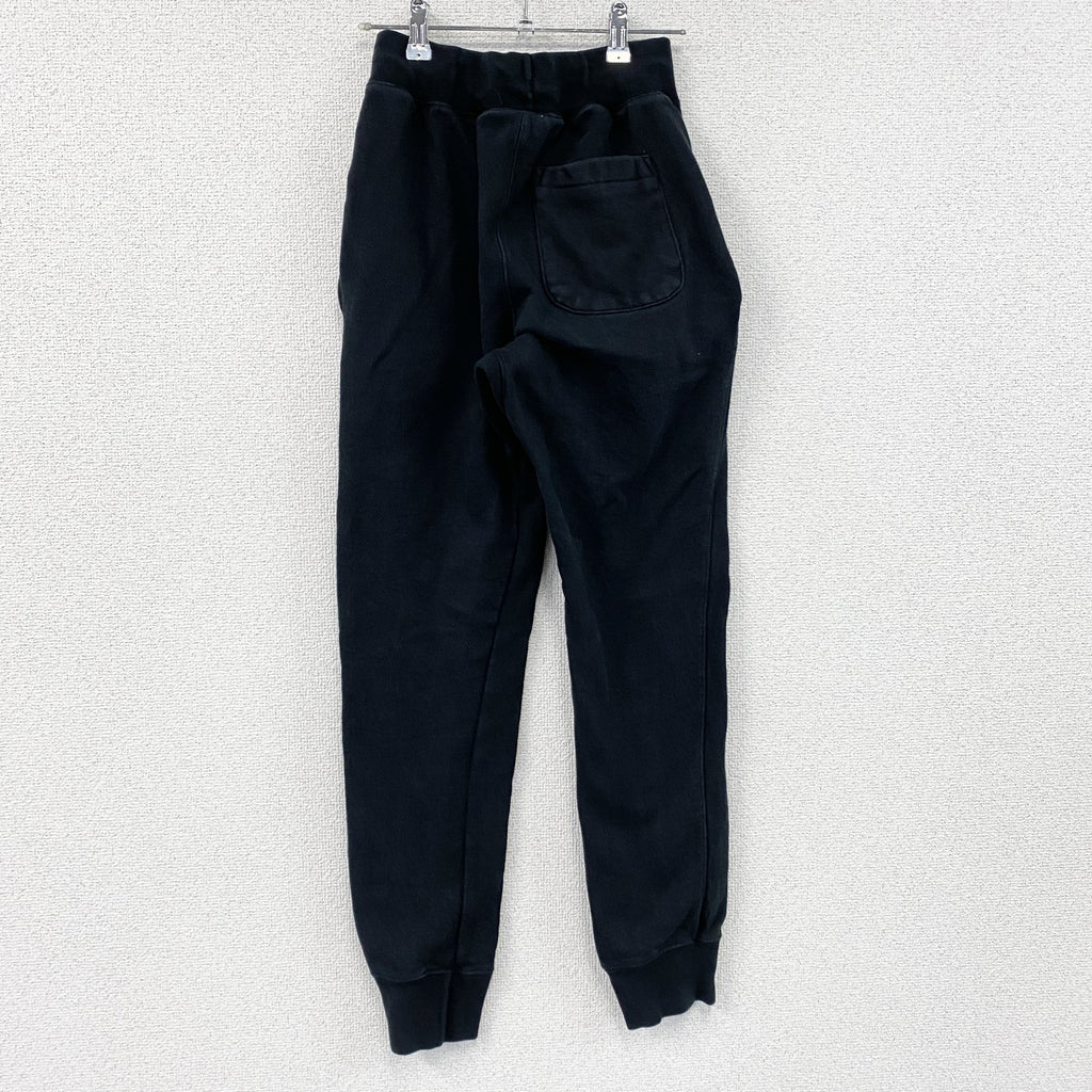 Champion　チャンピオン　リバースウィーブ　スウェットパンツ　ヘビーウエイト　デカロゴ　現行　黒　ブラック　Sサイズ　古着