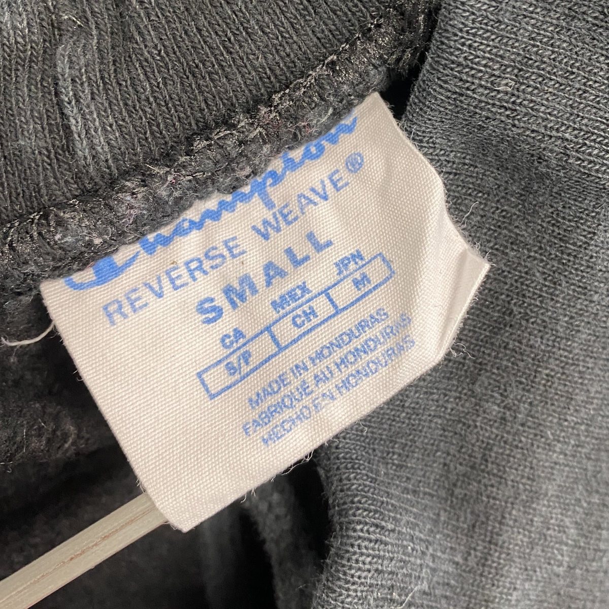 Champion　チャンピオン　リバースウィーブ　スウェットパンツ　ヘビーウエイト　デカロゴ　現行　黒　ブラック　Sサイズ　古着