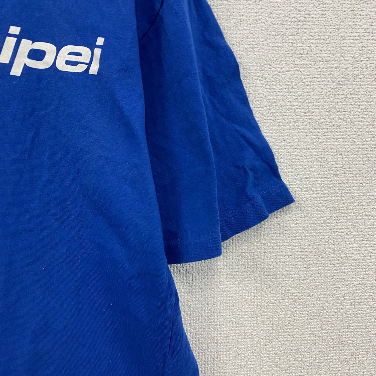 GOGO SPORTS　半袖プリントTシャツ　Chinese Taipei　青　ブルー　Mサイズ　古着