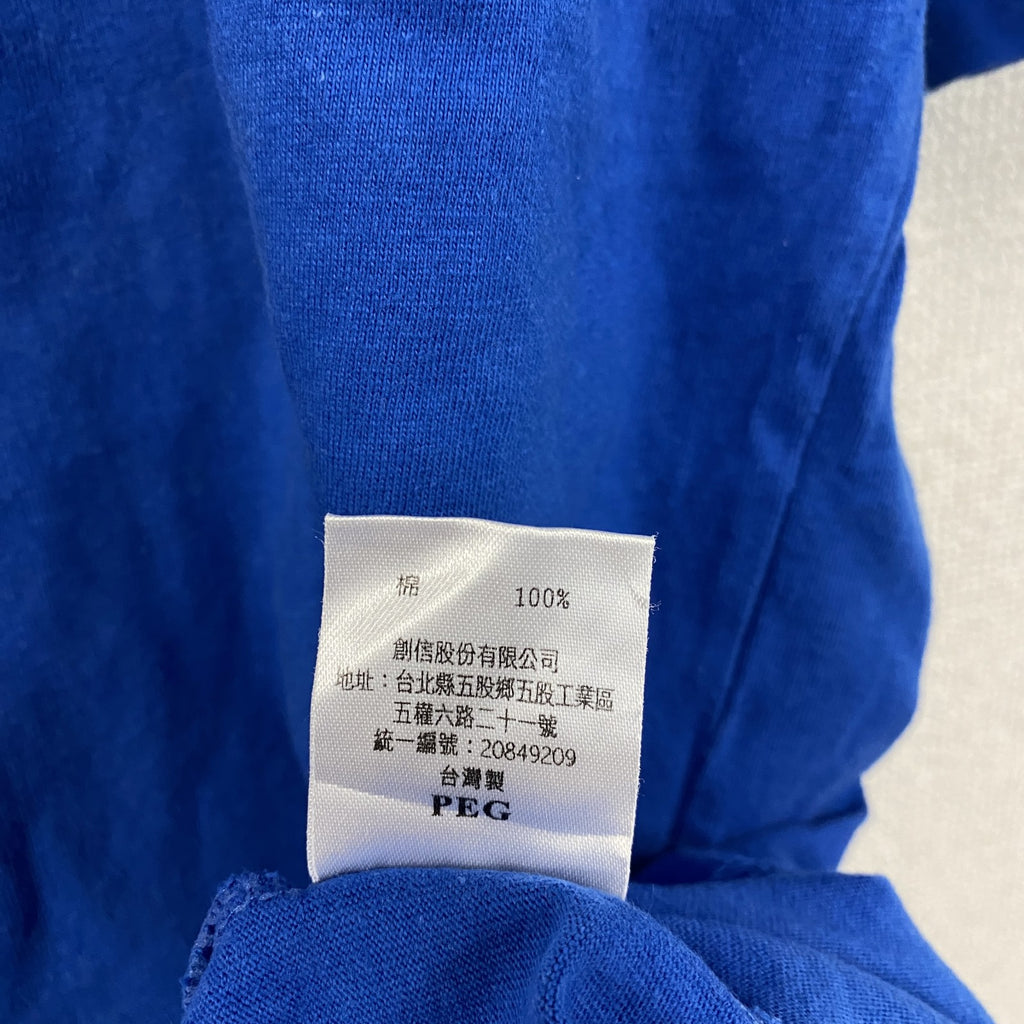 GOGO SPORTS　半袖プリントTシャツ　Chinese Taipei　青　ブルー　Mサイズ　古着