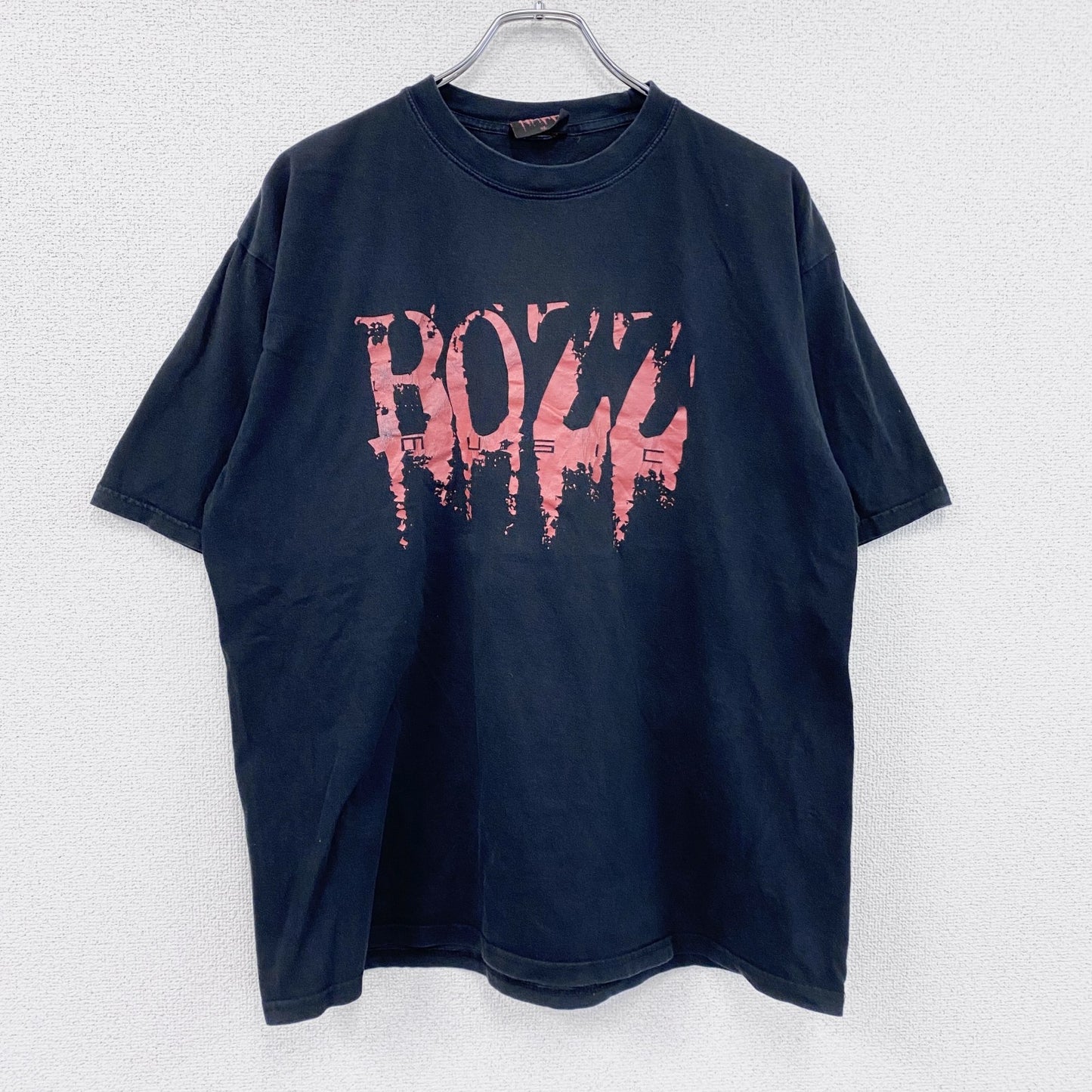 BOZZ　半袖プリントTシャツ　黒　ブラック　XLサイズ