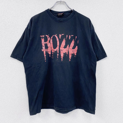 BOZZ　半袖プリントTシャツ　黒　ブラック　XLサイズ