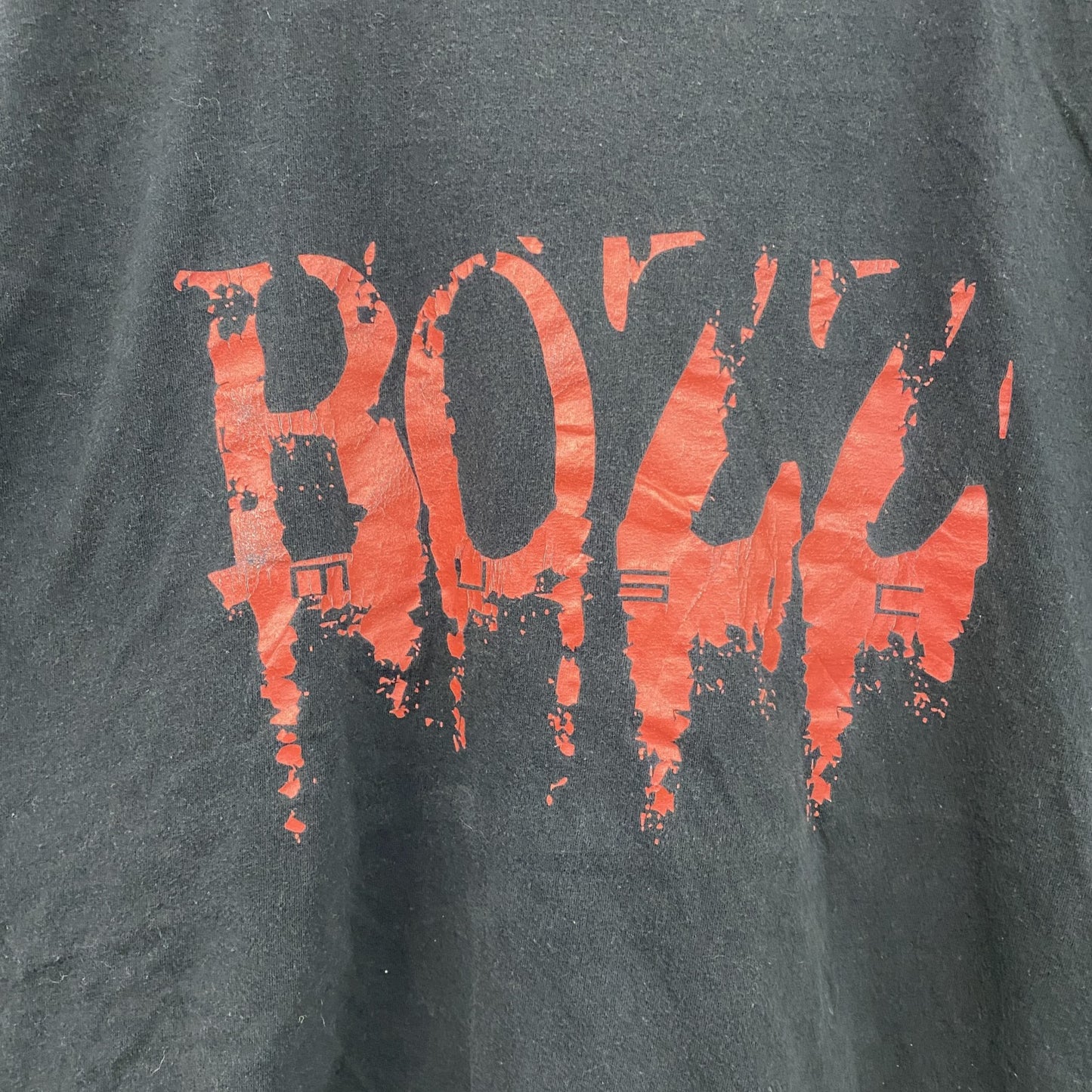 BOZZ　半袖プリントTシャツ　黒　ブラック　XLサイズ