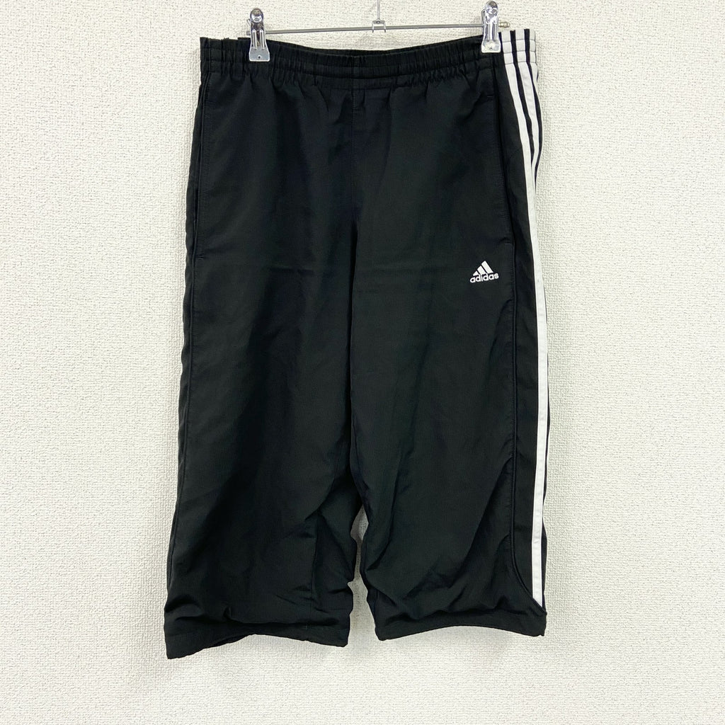 adidas　アディダス　トラックパンツ/ジャージパンツ　黒　ブラック　Mサイズ　古着