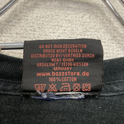 BOZZ　半袖プリントTシャツ　黒　ブラック　XLサイズ