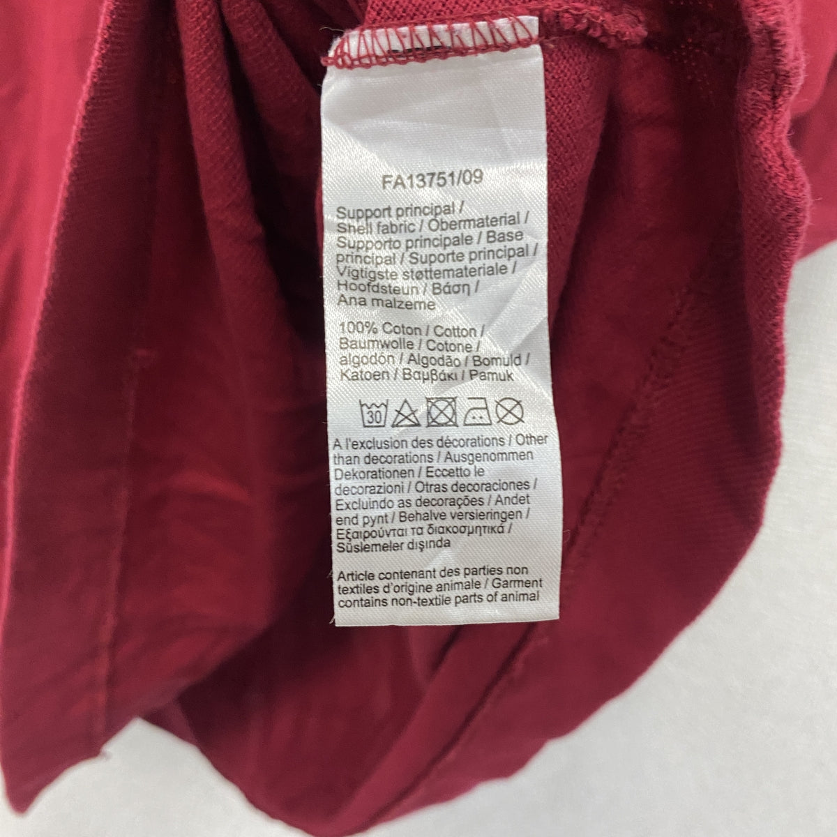LACOSTE　ラコステ　半袖ポロシャツ　刺ロゴ　赤　レッド　XLサイズ　古着