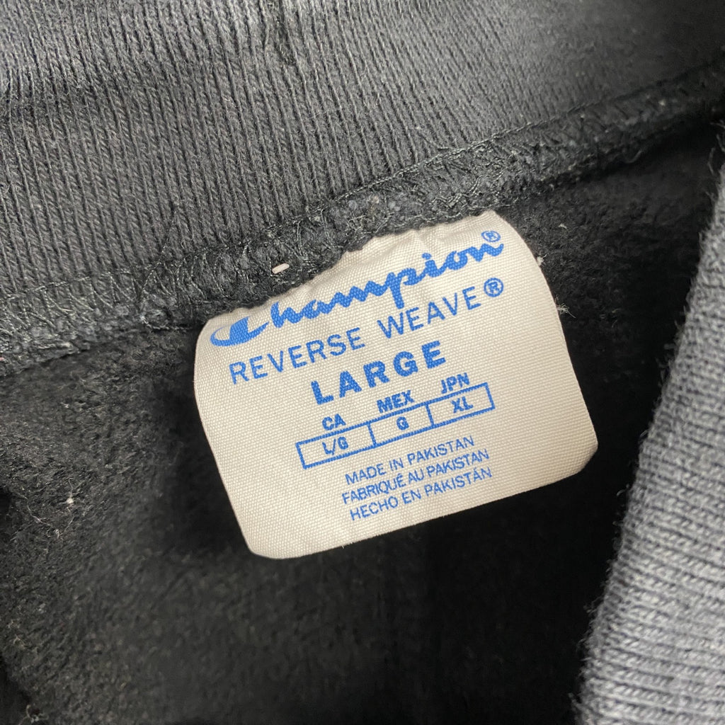 Champion　チャンピオン　リバースウィーブ　スウェットパンツ　ヘビーウエイト　刺繍ロゴ　現行　黒　ブラック　Lサイズ　古着